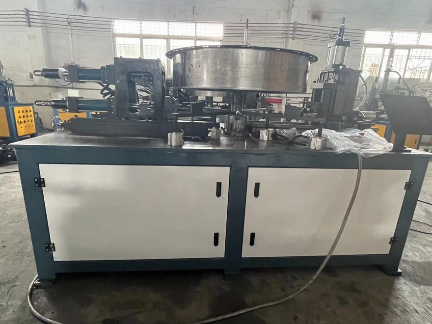 Vertical Axial Flow Fan Flanging Machine