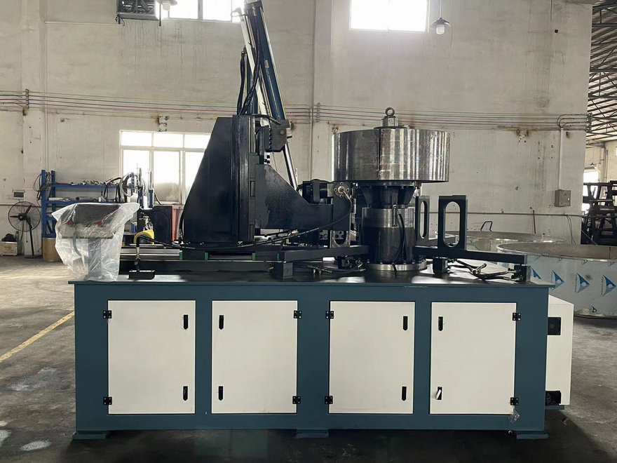 Vertical Axial Flow Fan Flanging Machine
