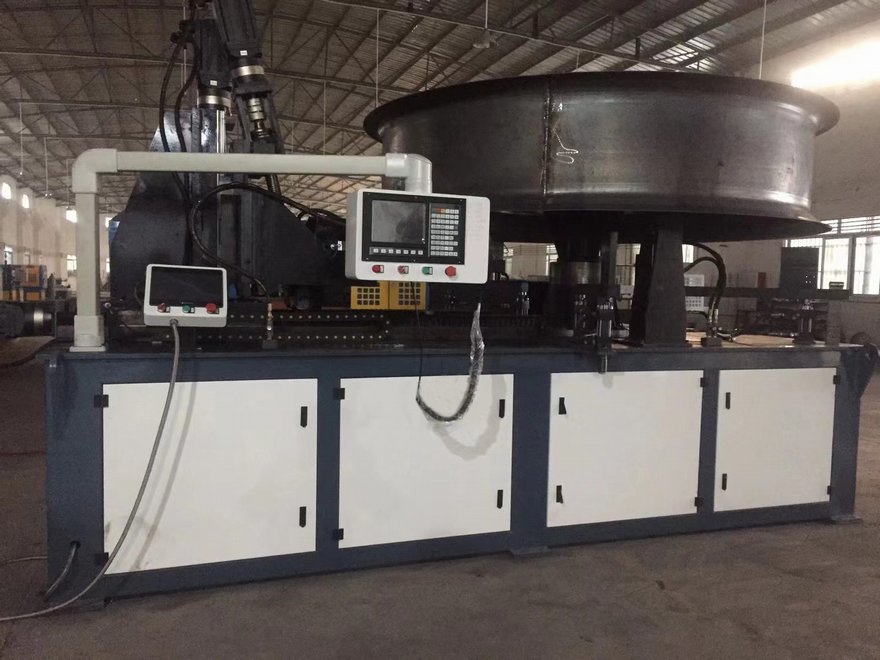 Vertical Axial Flow Fan Flanging Machine